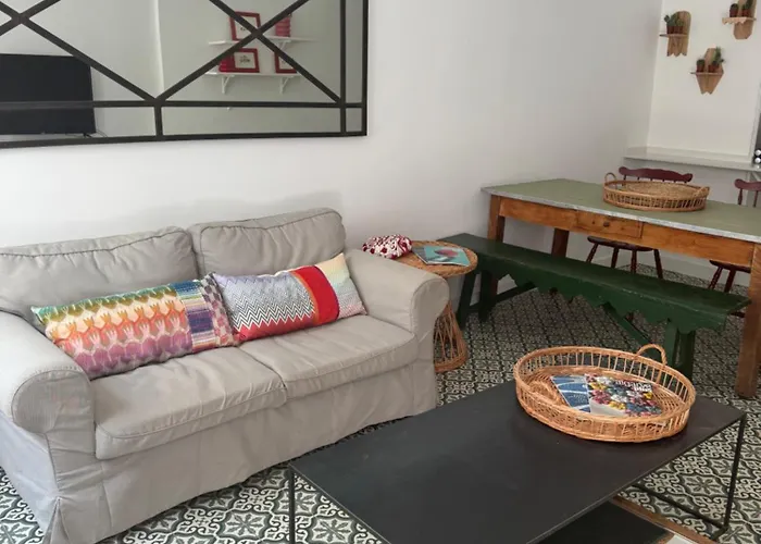 펜션 Casa Tropical - Maison Typique Dans Le Centre Historique D'olhao